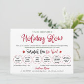 Rodan and Fieldsクリスマスクラッチオフカード シーズンカード (スタンド正面)