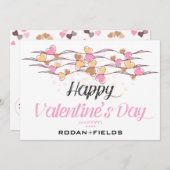 Rodan and Fieldsバレンタインデーのスクラッチオフカード 招待状 (正面/裏面)