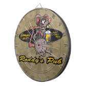 Roddyのラットの漫画のラットのフィンク写実的なビールパブのバー ダーツボード (正面右)