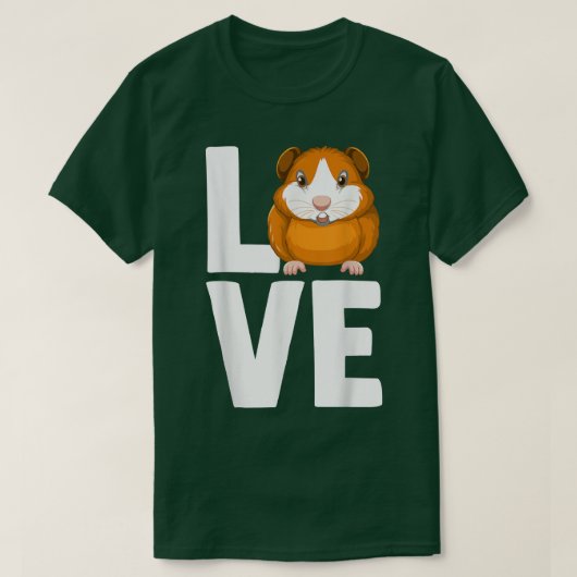 Rodent Cavies Cavy Lovers Guinea Pig Owners LOVE Tシャツ (デザイン正面)