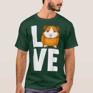 Rodent Cavies Cavy Lovers Guinea Pig Owners LOVE Tシャツ