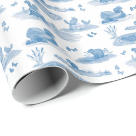 Rodent Toile Wrapping Paper (Slate Blue)  ラッピングペーパー
