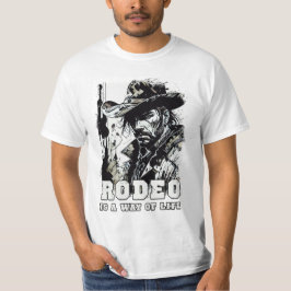 RODEOは人生の方法であるヴィンテージカウボーイことわざアート Tシャツ