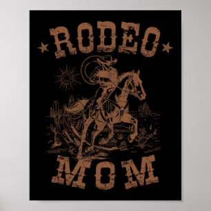 Rodeoママ西カウボーイママ家族マッチングモット ポスター