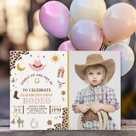 Rodeo Birthday Girl , Photo CowGirl Birthday 招待状