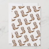 Rodeo Blue Brown Young Wild Three 3rd Birthday  招待状 (裏面)