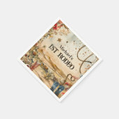 Rodeo Boots & Cactus 1st Birthday スタンダードカクテルナプキン (角)