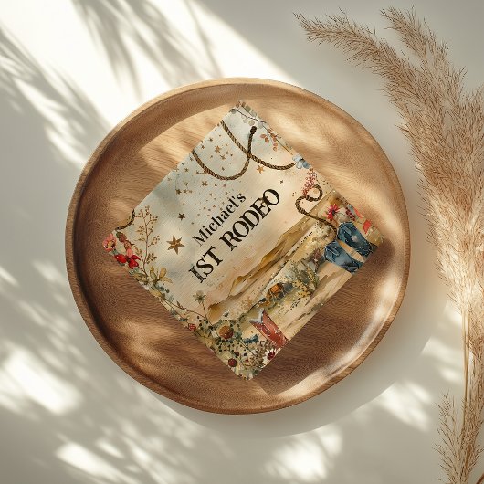 Rodeo Boots & Cactus 1st Birthday スタンダードカクテルナプキン