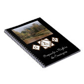 Rodeo Bull RiderとLonghorn Monogramの写真 ノートブック (右側)