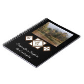 Rodeo Bull RiderとLonghorn Monogramの写真 ノートブック (左側)