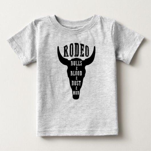 Rodeo/BullsとBlood/Countryベビー/Country Song ベビーTシャツ (正面)