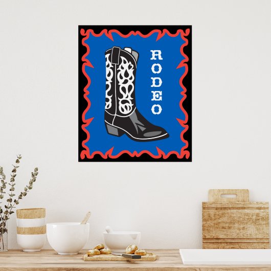 Rodeo Cowboy ポスター (キッチン)