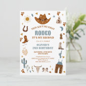 Rodeo Cowboy 2nd Birthday Invitation 招待状 (スタンド正面)