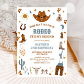 Rodeo Cowboy 2nd Birthday Invitation 招待状