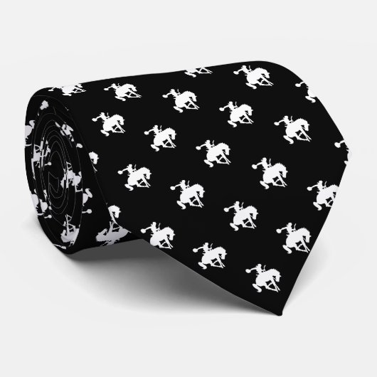 Rodeo Cowboy Pattern | Black ネクタイ (ロール)