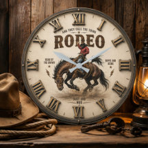 Rodeo Cowboy Rustic Western Horse