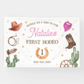 Rodeo Cowgirl western Birthday Party 横断幕 (横)