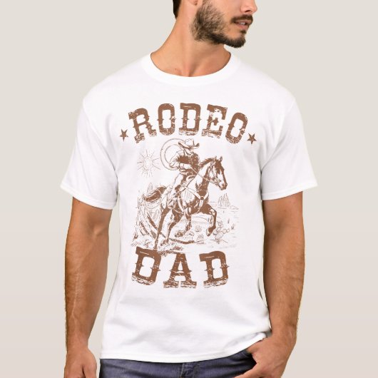 Rodeo Dad Western Cowboy Daddy Family Matching Tシャツ (正面)