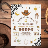 Rodeo First Birthday, Cowboy Birthday Boy 招待状