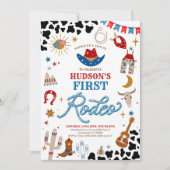 Rodeo First Birthday Invitation 招待状 (正面)