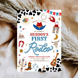 Rodeo First Birthday Invitation 招待状