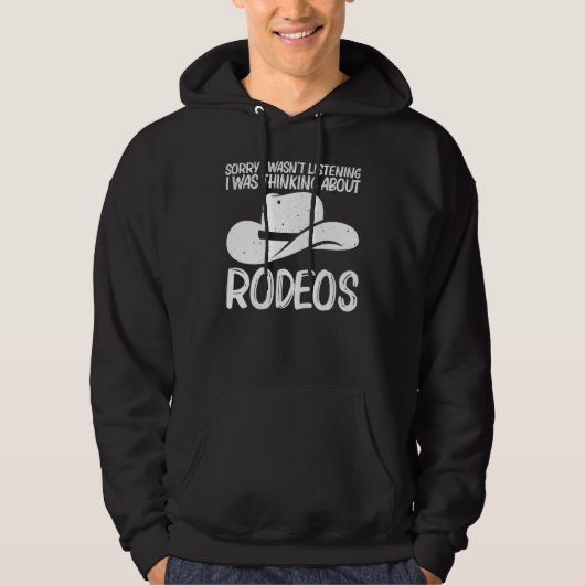 Rodeo For Men Women Rodeo Equestrian Sport Horse パーカ (正面)