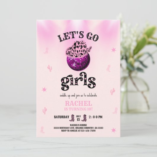 Rodeo Let's go girls 招待状 (スタンド正面)