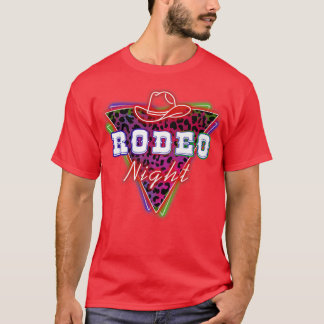 Rodeo Night Leopard Neon Cowboy Hat672 Tシャツ