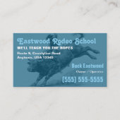 Rodeo School | Bull Rider Training / Instructor 名刺 (正面)