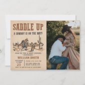 Rodeo Western Cowboy Baby Showerの写真 招待状 (正面)