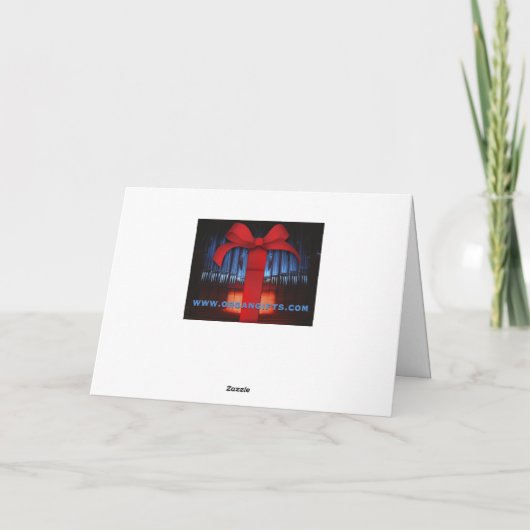 Rodez Cathedralオルガンの季節の挨拶 シーズンカード (裏面)