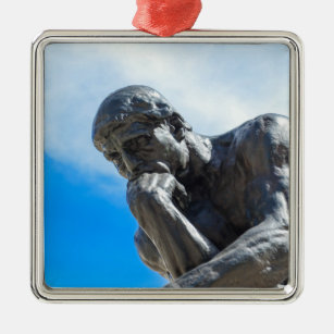 Rodinの思想家の彫像 メタルオーナメント