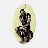 Rodin The Thinker Christmas Ornament セラミックオーナメント (右)