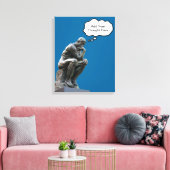 Rodin's Thinker – お使いのをカスタム追加考え キャンバスプリント (インサイチュ (リビング))