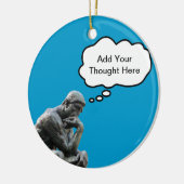 Rodin's Thinker – お使いのをカスタム追加考え セラミックオーナメント (左)