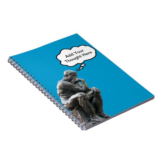 Rodin's Thinker – お使いのをカスタム追加考え ノートブック (右側)