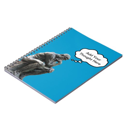 Rodin's Thinker – お使いのをカスタム追加考え ノートブック (左側)