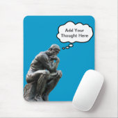 Rodin's Thinker – お使いのをカスタム追加考え マウスパッド (マウス)