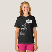 Rodin's Thinker – お使いのをカスタム追加考え Tシャツ (正面フル)