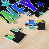 「RODNEY」名、おもしろい「ハッピーバースデー」 ジグソーパズル (側面)