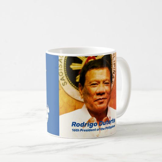 Rodrigo Duterte氏（フィリピン16代大統領） コーヒーマグカップ (正面右)
