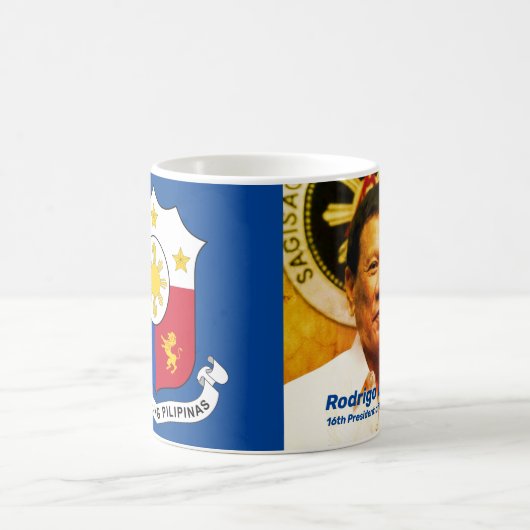 Rodrigo Duterte氏（フィリピン16代大統領） コーヒーマグカップ (中央)