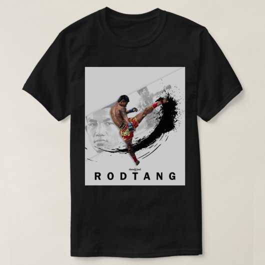 RODTANGムアタイのホワイト作品(春助画像) Tシャツ (デザイン正面)