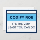 Roeをコード化する最も少ない会議 ポストカード (正面/裏面)