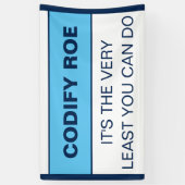 Roeをコード化する最も少ない会議 横断幕 (縦)