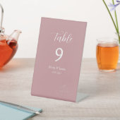 ROEピンク&ホワイトシンプル結婚ズ 台座サイン (インサイチュ)