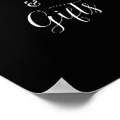 ROEブラック&ホワイトカードギフトサイン ポスター (角)