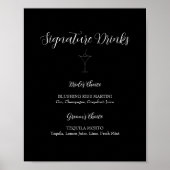 ROE白黒シグネチャードリンクサイン ポスター (正面)