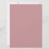 ROE ピンクとホワイトのシンプルな結婚式リハーサルディナー 招待状 (裏面)