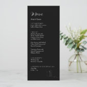 ROE モノクロ シンプル 選べる ディナー メニュー (スタンド正面)